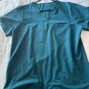 Caribbean Blue Mandala Scrub top